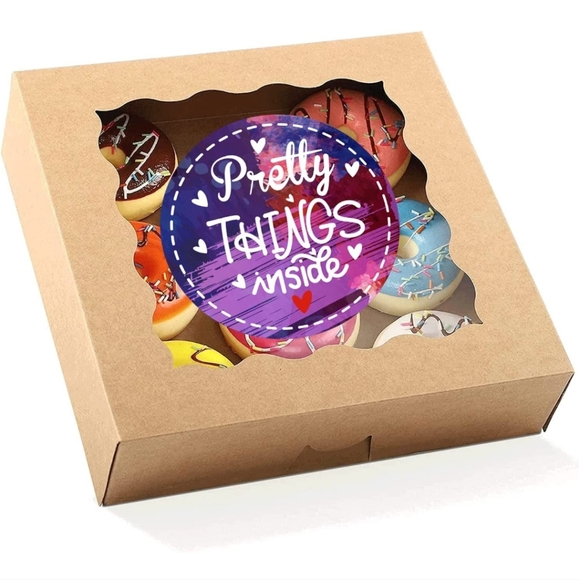 50 ct  are 2 x 2 Inch  Watercolor PRETTY THINGS INSIDE stickers - Picture 4 of 8